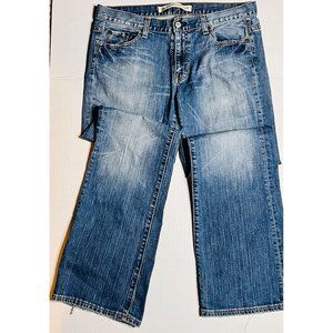 GAP Low-Rise Bootcut Light-Medium Colored Whiskered Jeans 12 Regular